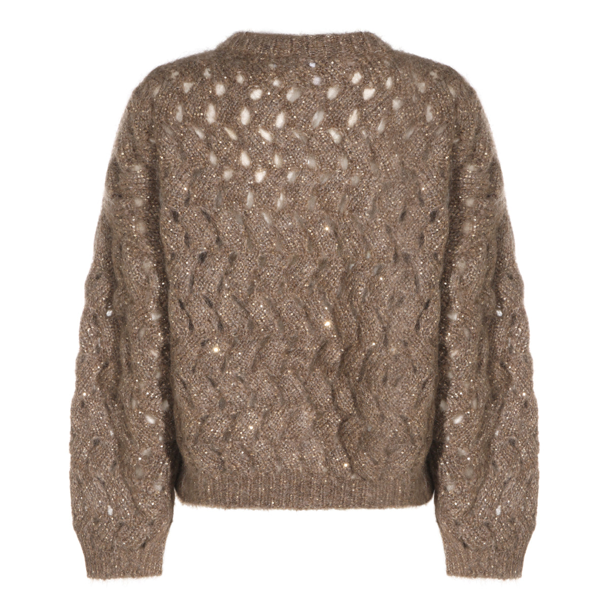 BEIGE MOHAIR SWEATER