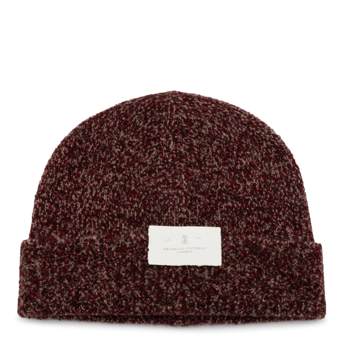 BURGUNDY VIRGIN WOOL AND SILK BLEND BEANIE