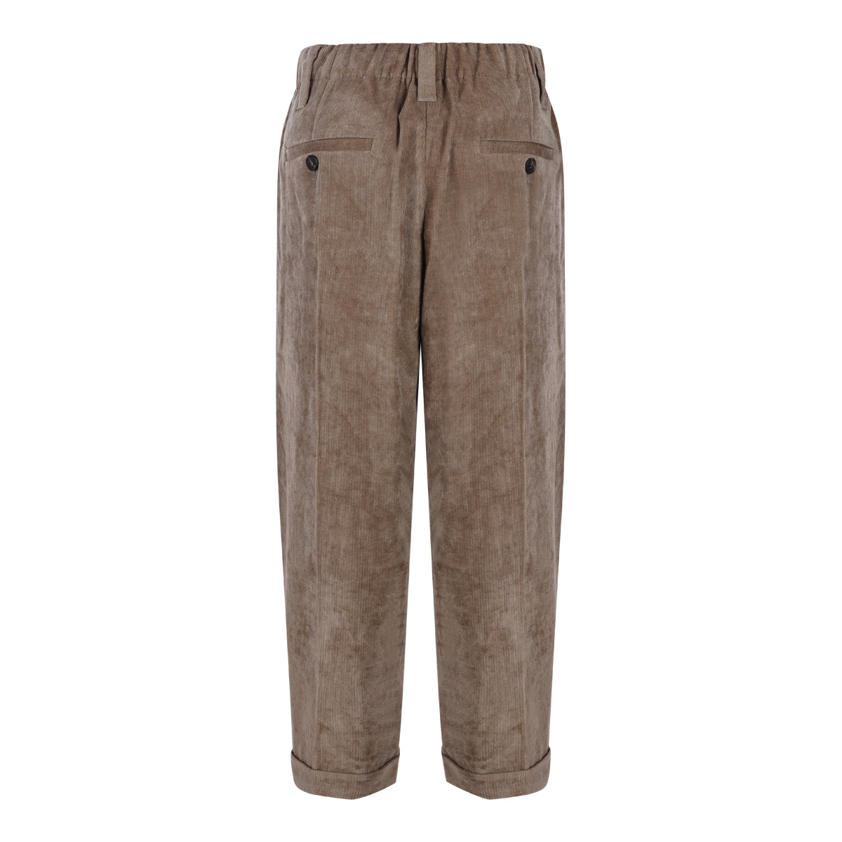 BEIGE VISCOSE AND CASHMERE PANTS