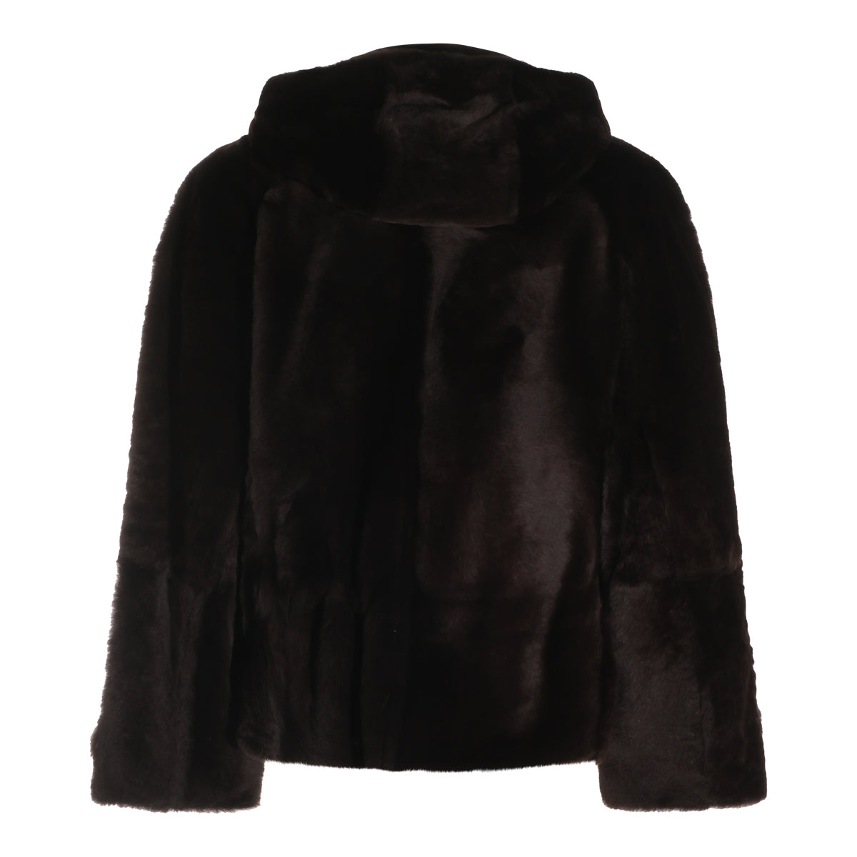 BLACK SHEARLING LEATHER JACKET
