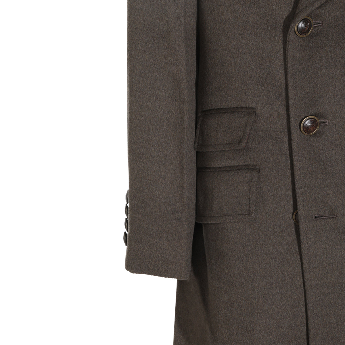 MUD VIRGIN WOOL LONG COAT