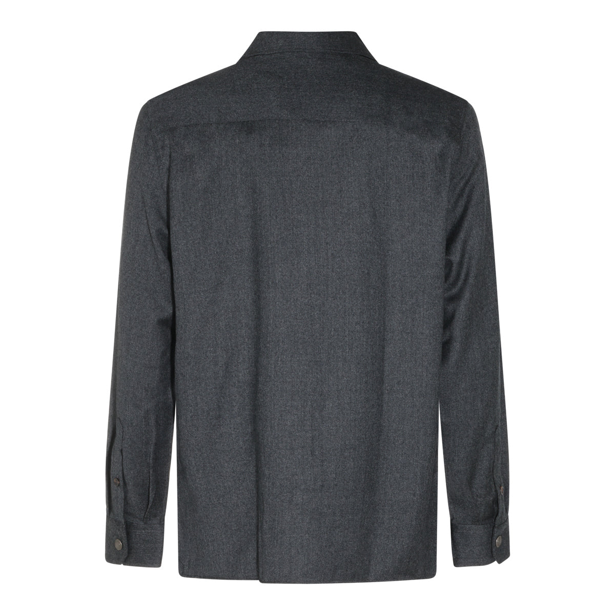 DARK GREY VIRGIN WOOL SHIRT