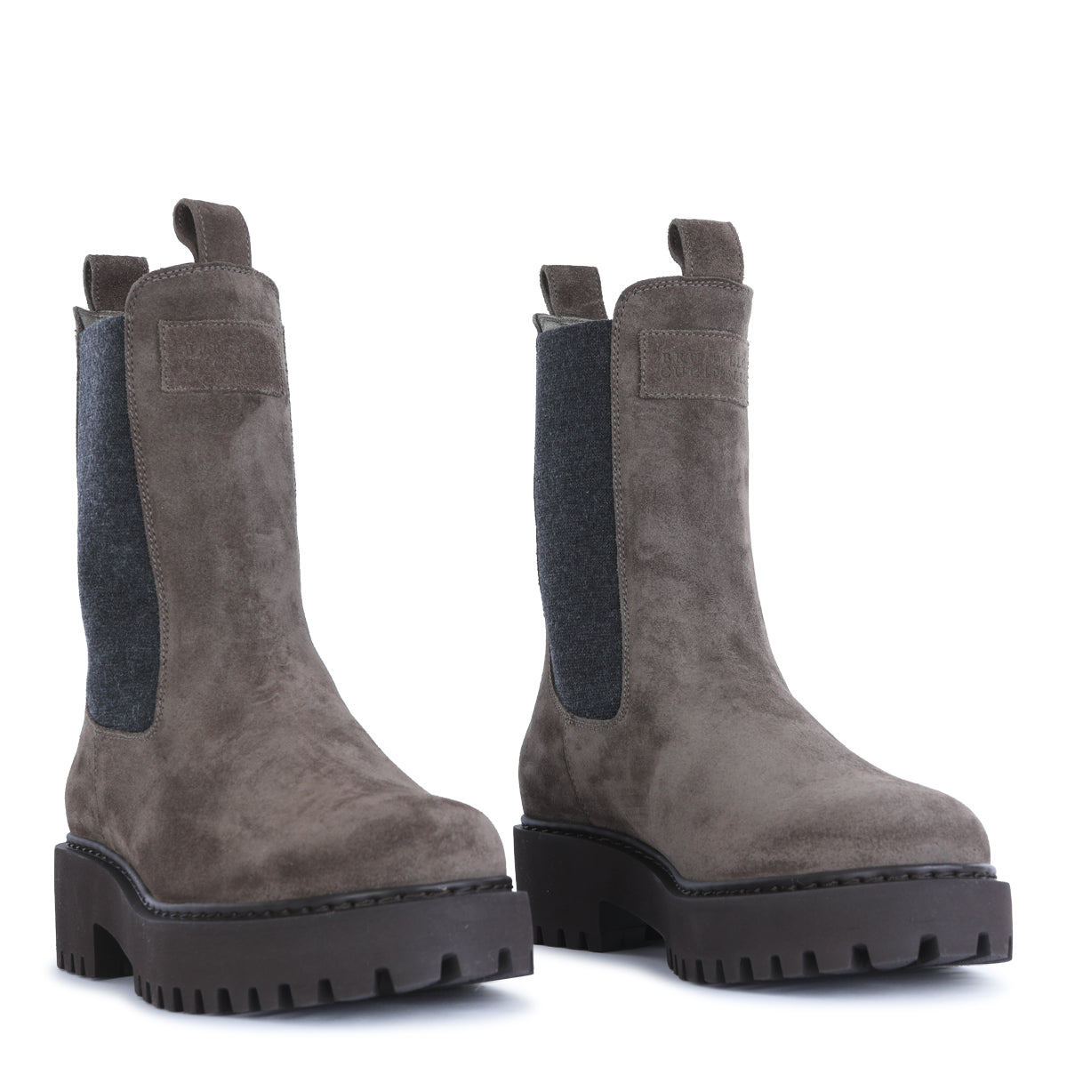 DARK BEIGE SUEDE BOOTS