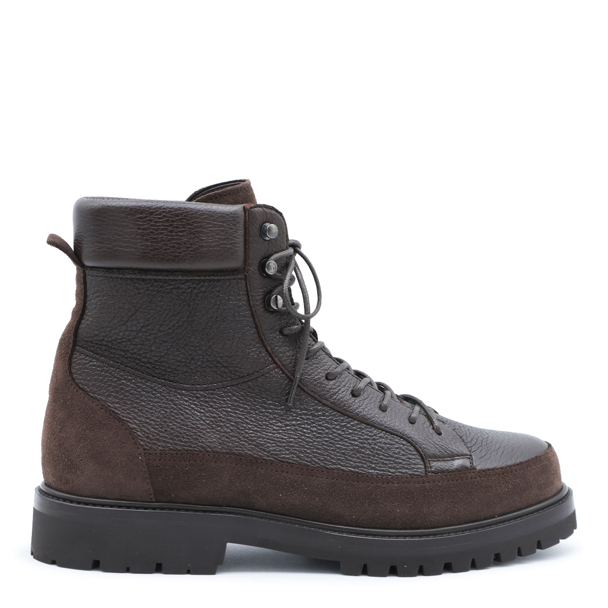 DARK BROWN LEATHER BOOTS