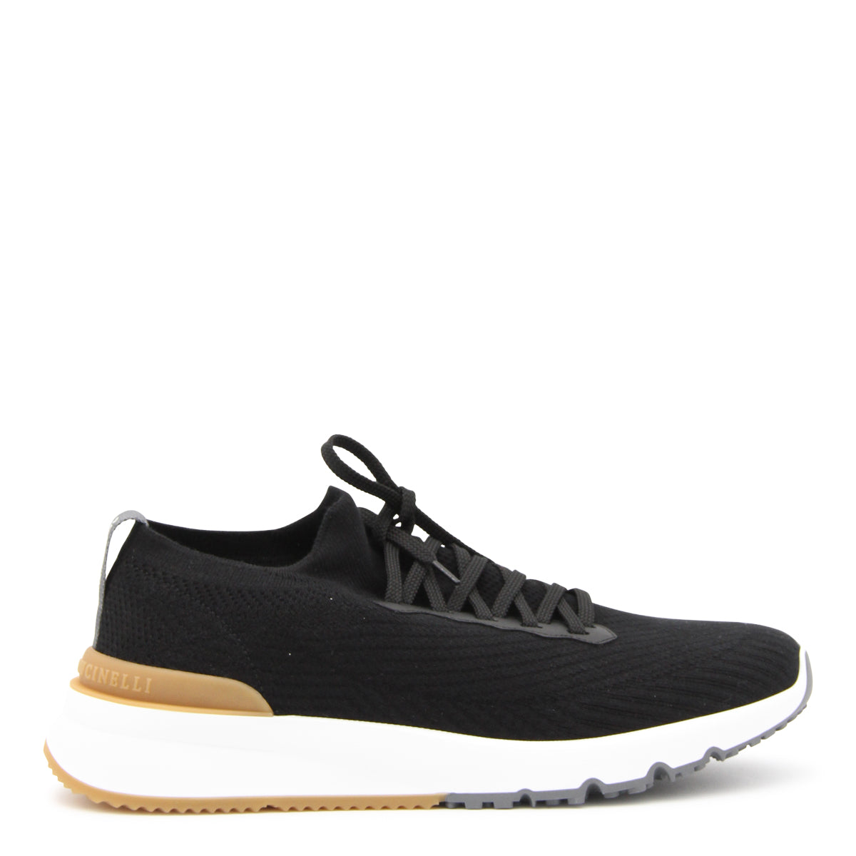 BLACK LEATHER SNEAKERS