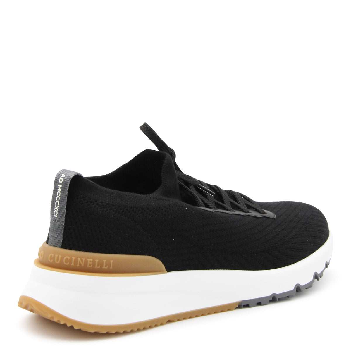 BLACK LEATHER SNEAKERS