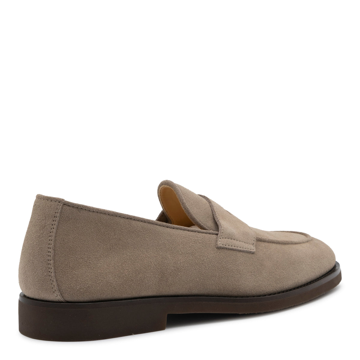 TAUPE LEATHER LOAFERS