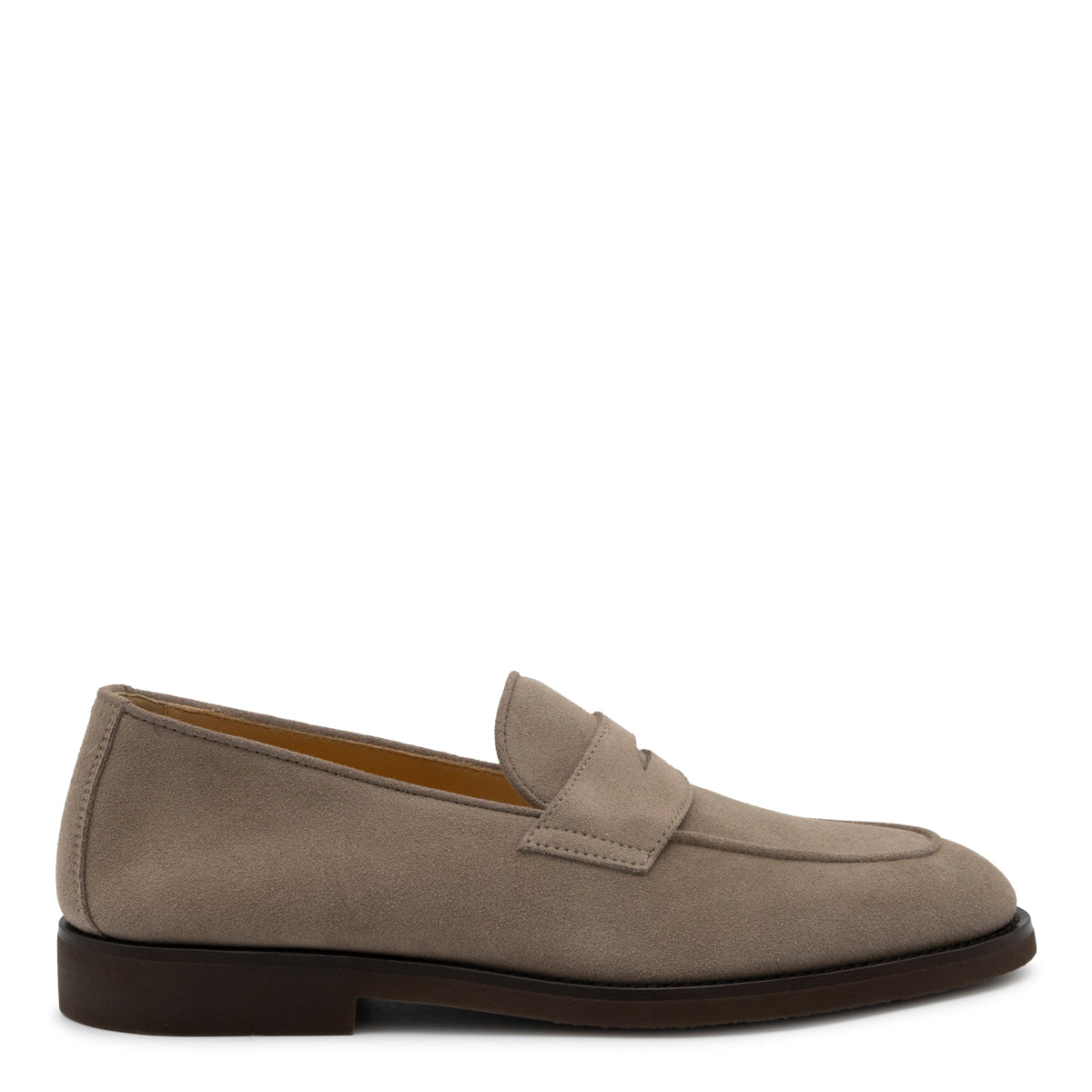 TAUPE LEATHER LOAFERS