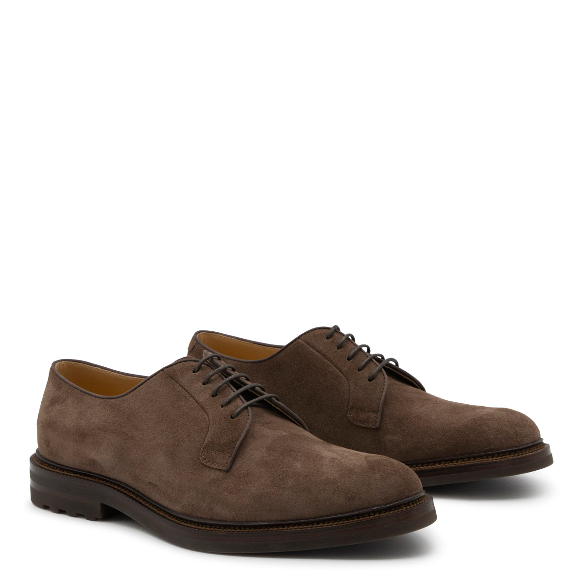 BROWN LEATHER LACE UP SHOES