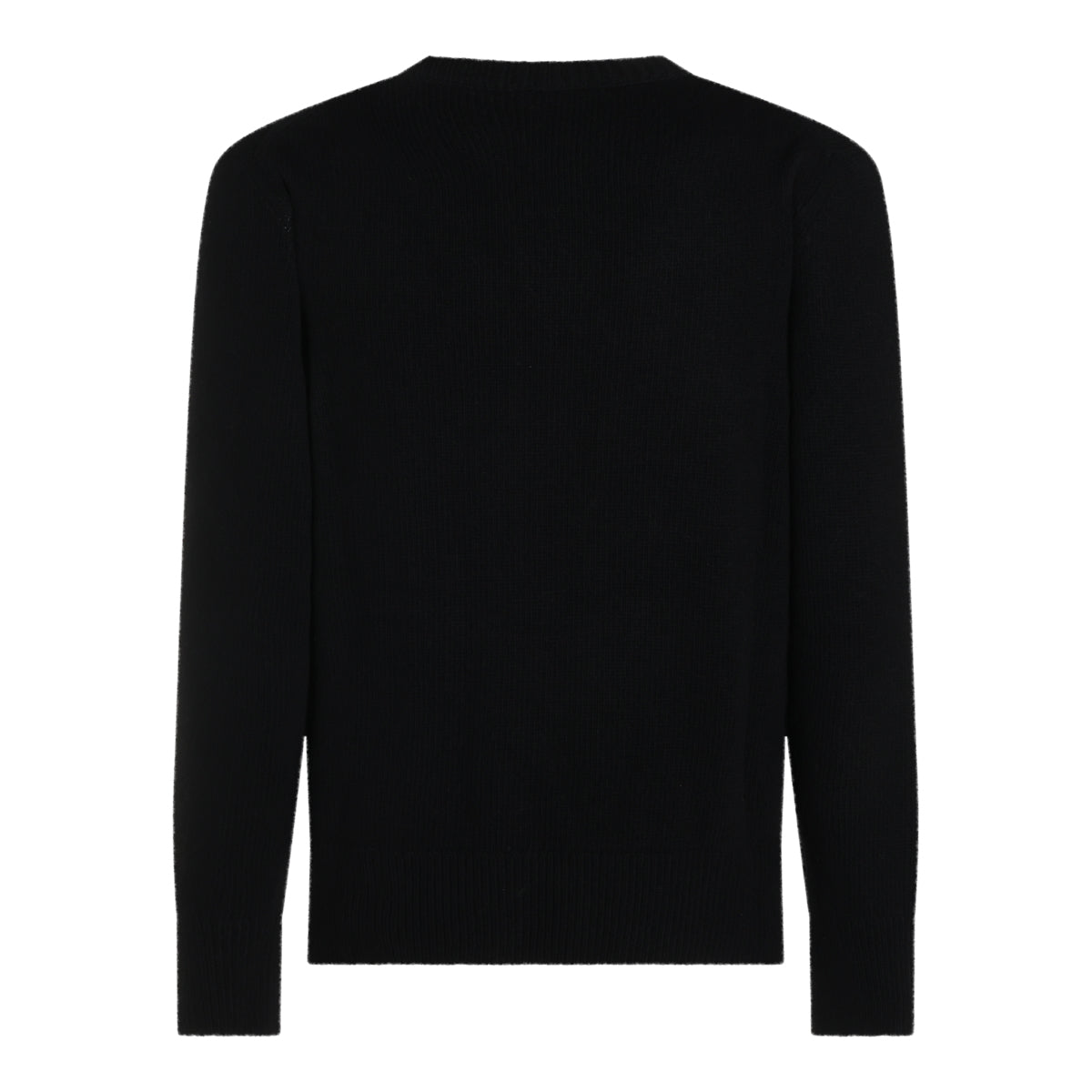 BLACK WOOL KNITWEAR