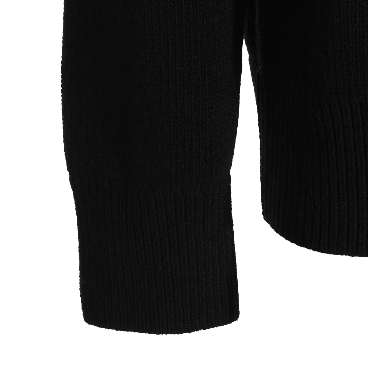BLACK WOOL KNITWEAR