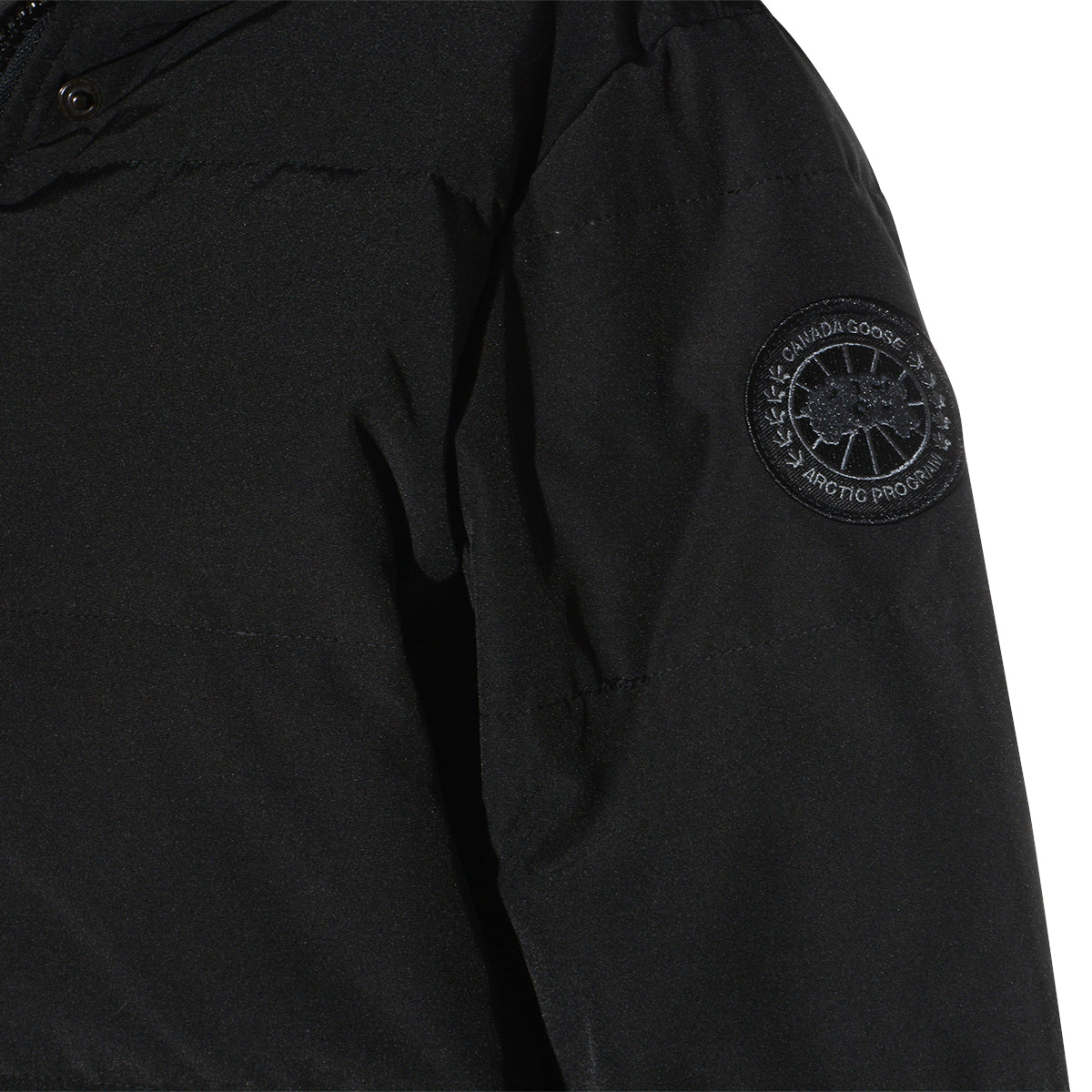 BLACK PARKA DOWN JACKET