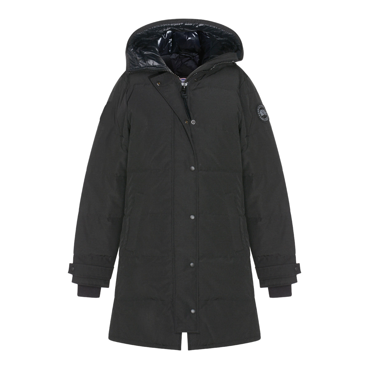 BLACK PARKA DOWN JACKET