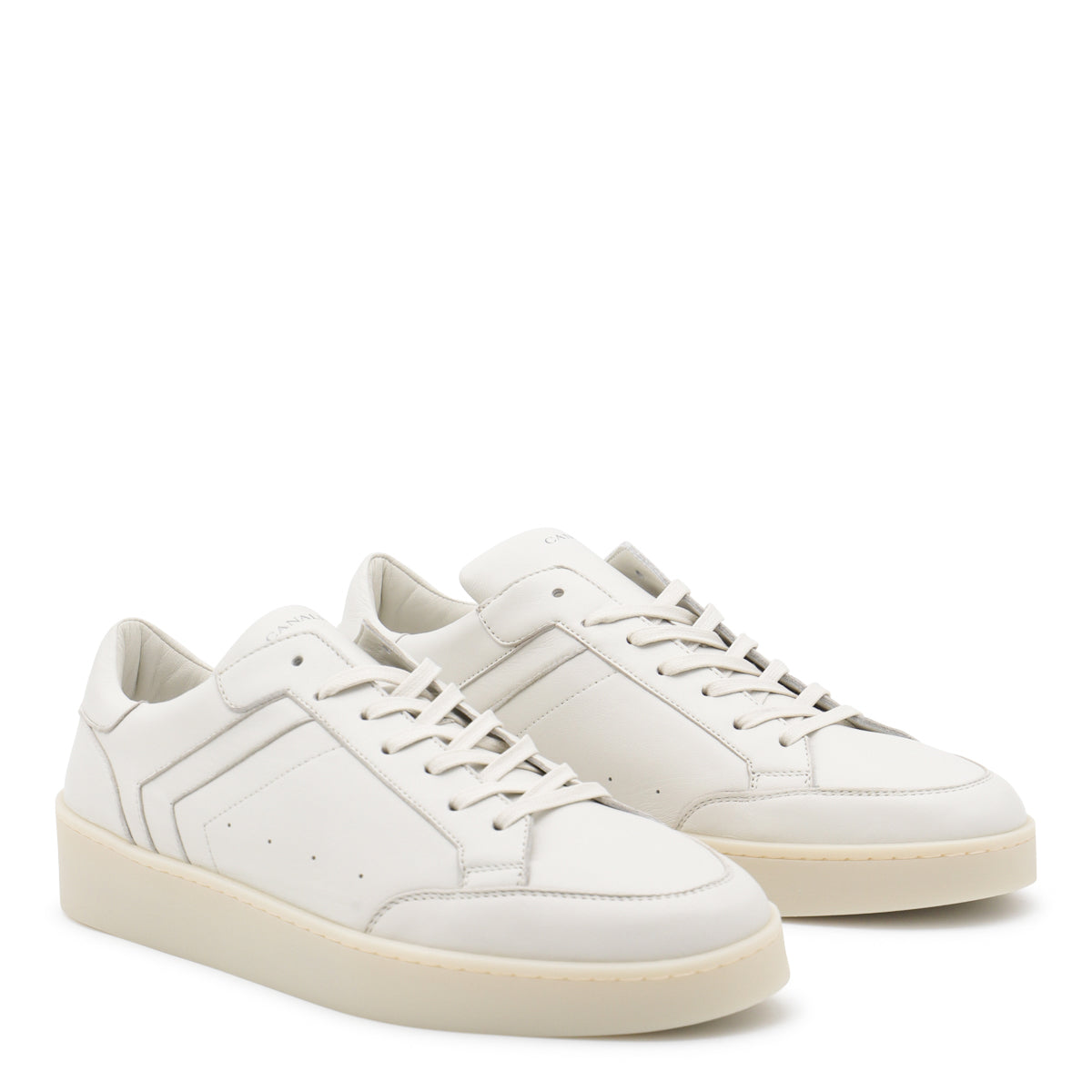 WHITE LEATHER SNEAKERS