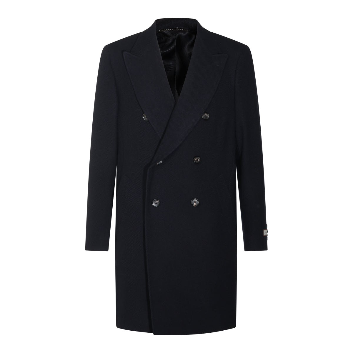 DARK BLUE WOOL COAT