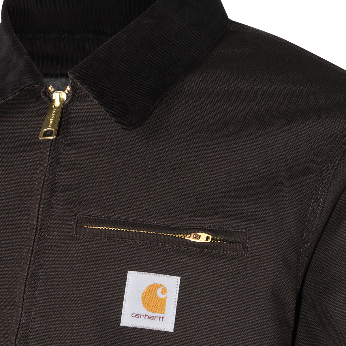 DARK BROWN COTTON DETROIT CASUAL JACKET