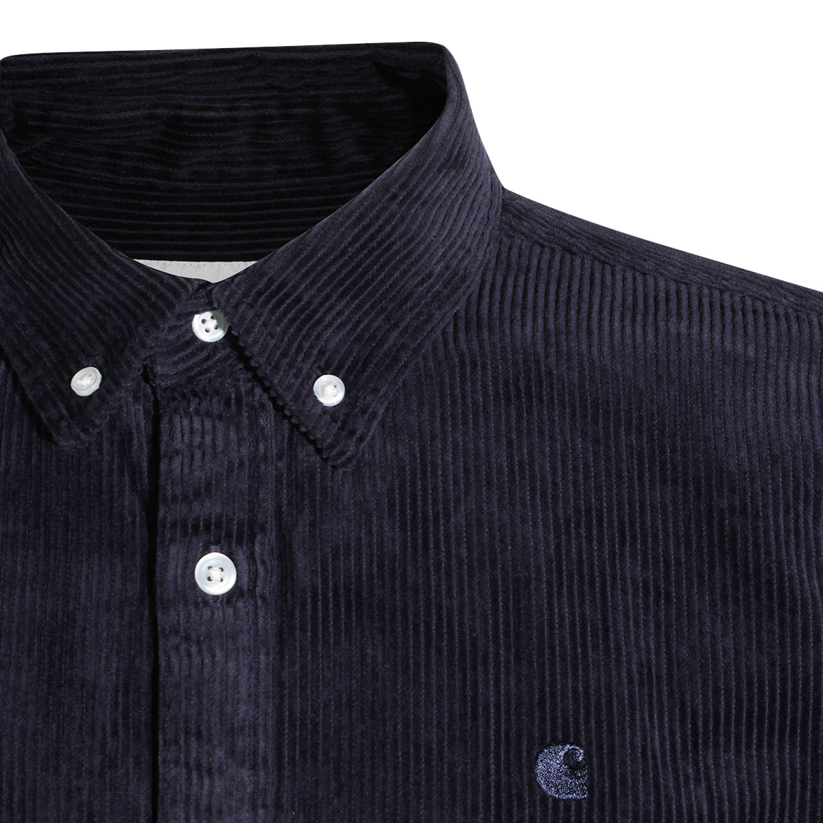 DARK NAVY COTTON MADISON CORD SHIRT