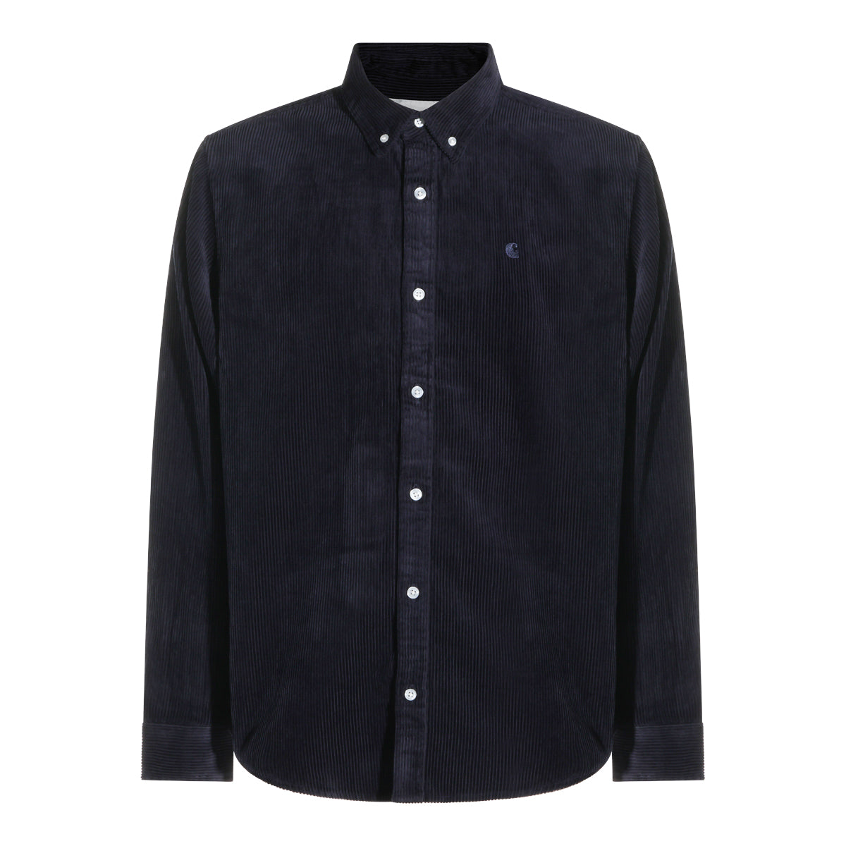 DARK NAVY COTTON MADISON CORD SHIRT