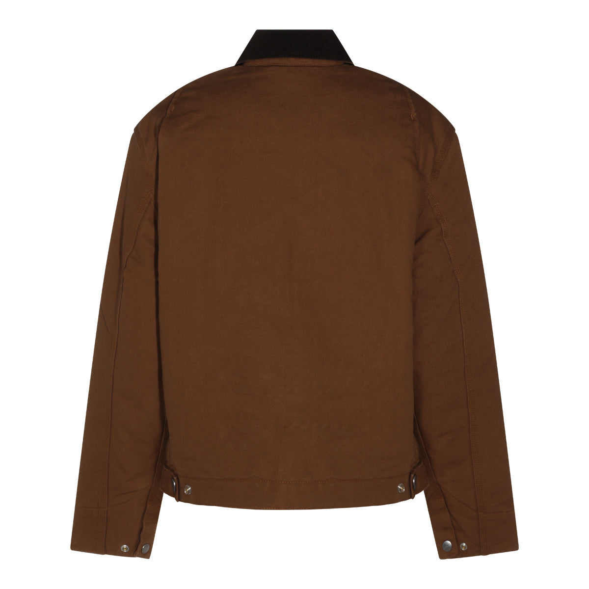 BROWN COTTON CASUAL JACKET