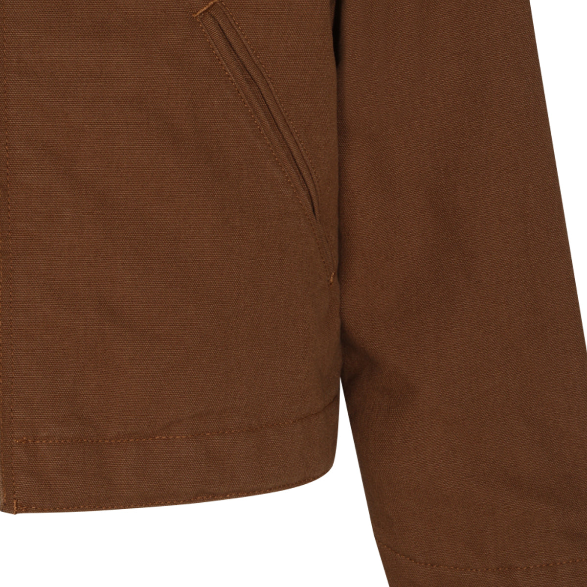 BROWN COTTON CASUAL JACKET
