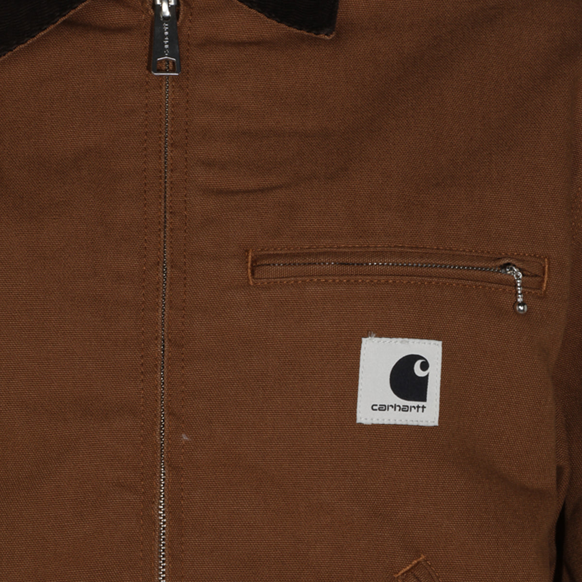 BROWN COTTON CASUAL JACKET