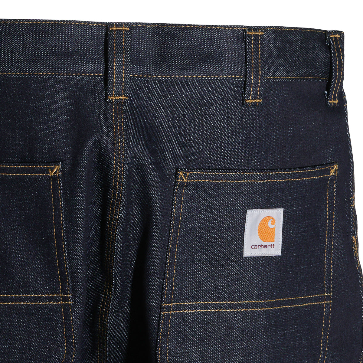 BLUE RIGID COTTON SINGLE KNEE JEANS