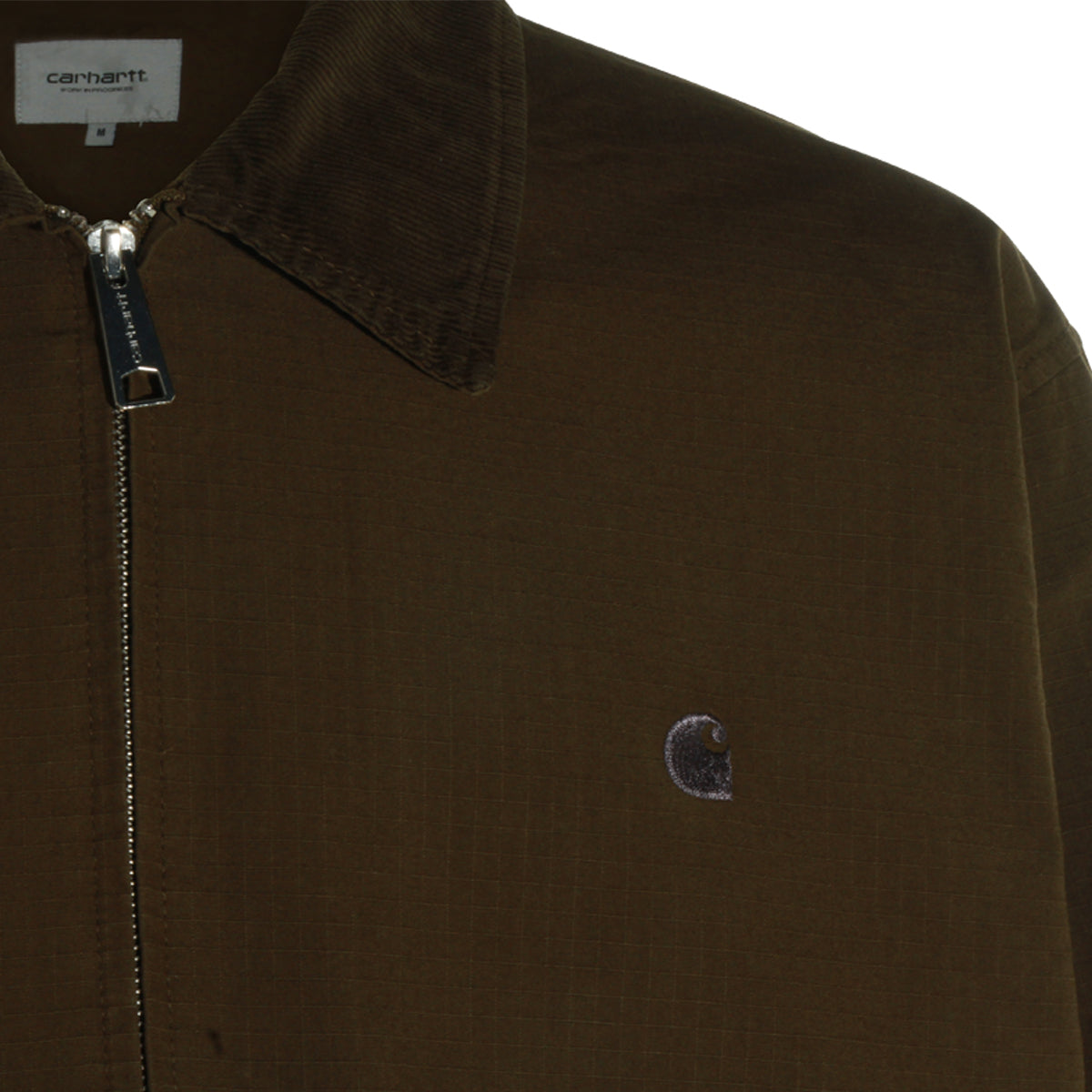 BROWN COTTON CASUAL JACKET