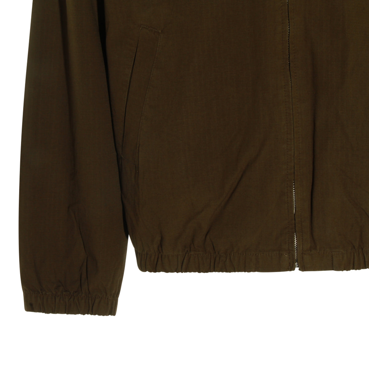 BROWN COTTON CASUAL JACKET