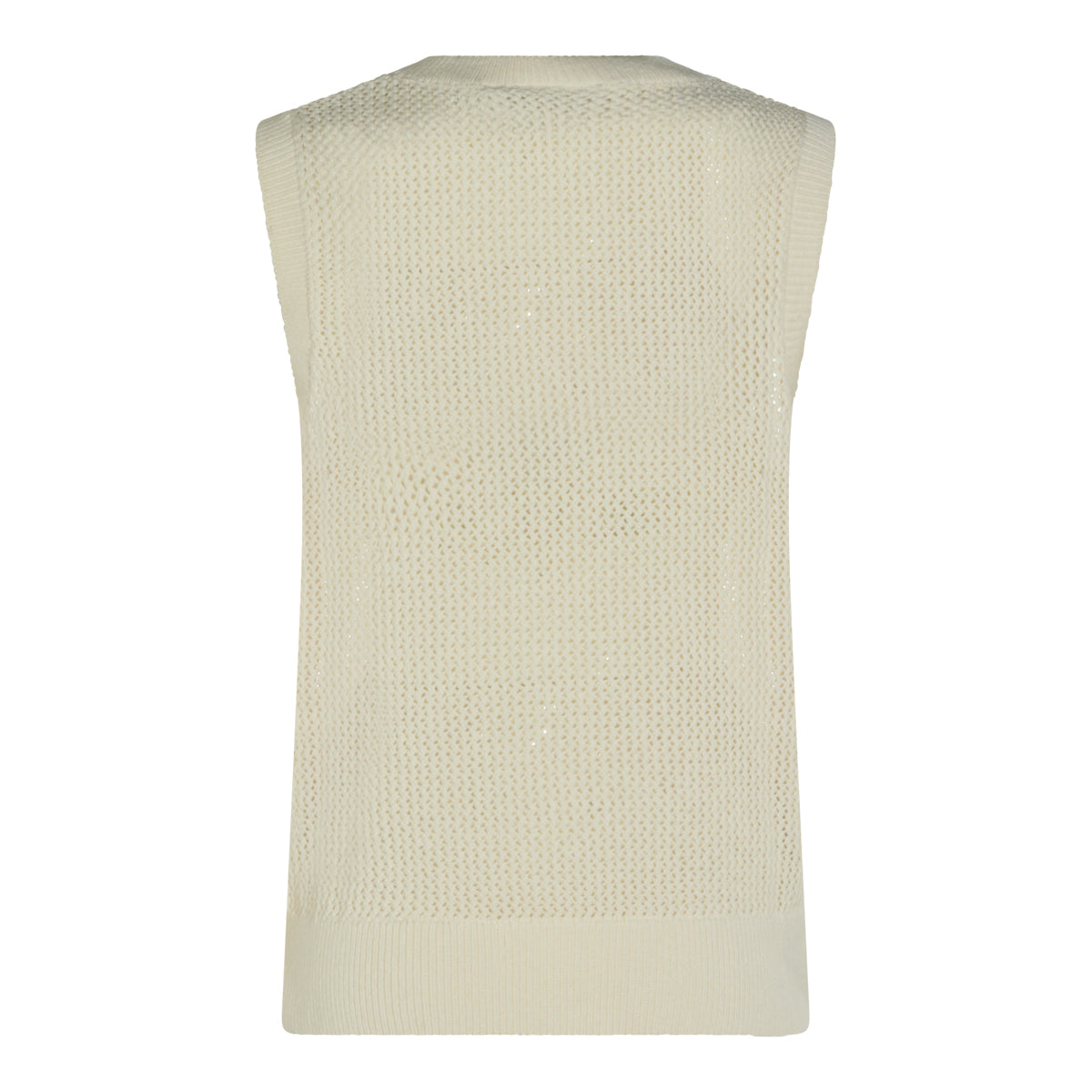WAX COTTON BLEND VEST KNITWEAR
