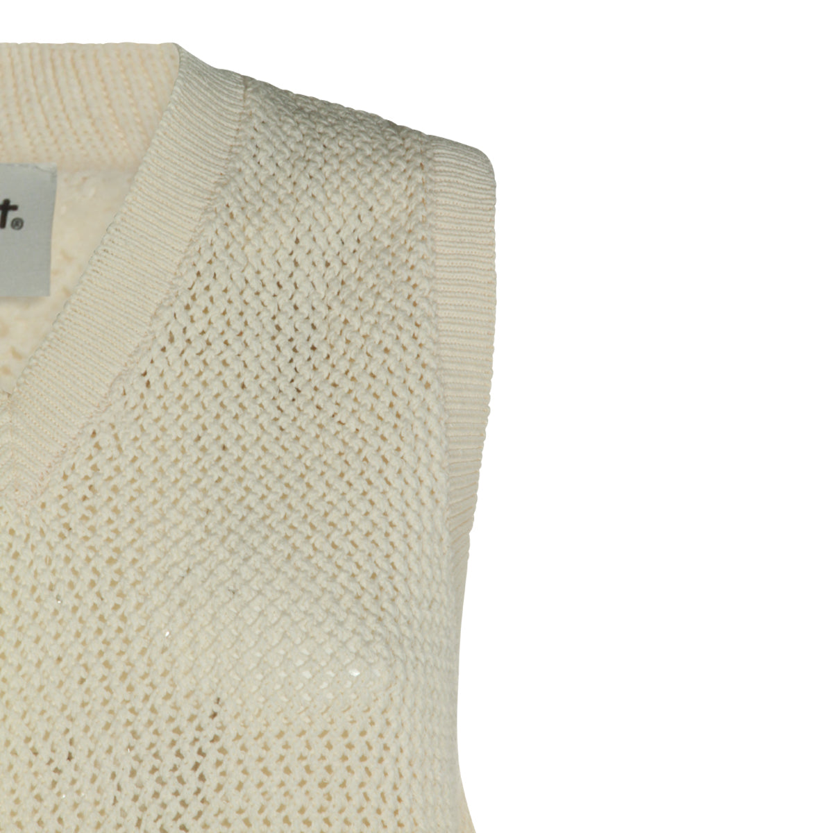 WAX COTTON BLEND VEST KNITWEAR