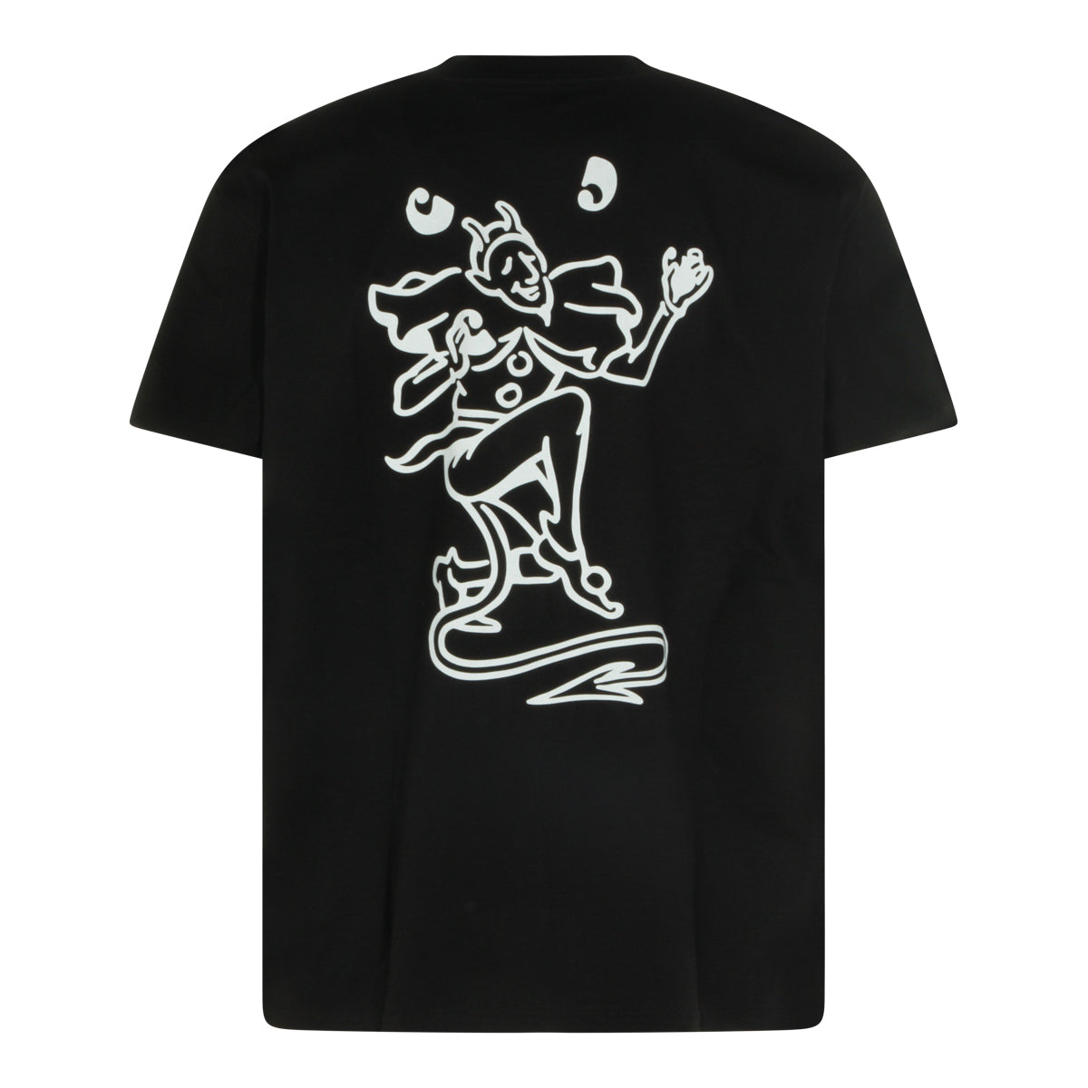 BLACK COTTON T-SHIRT