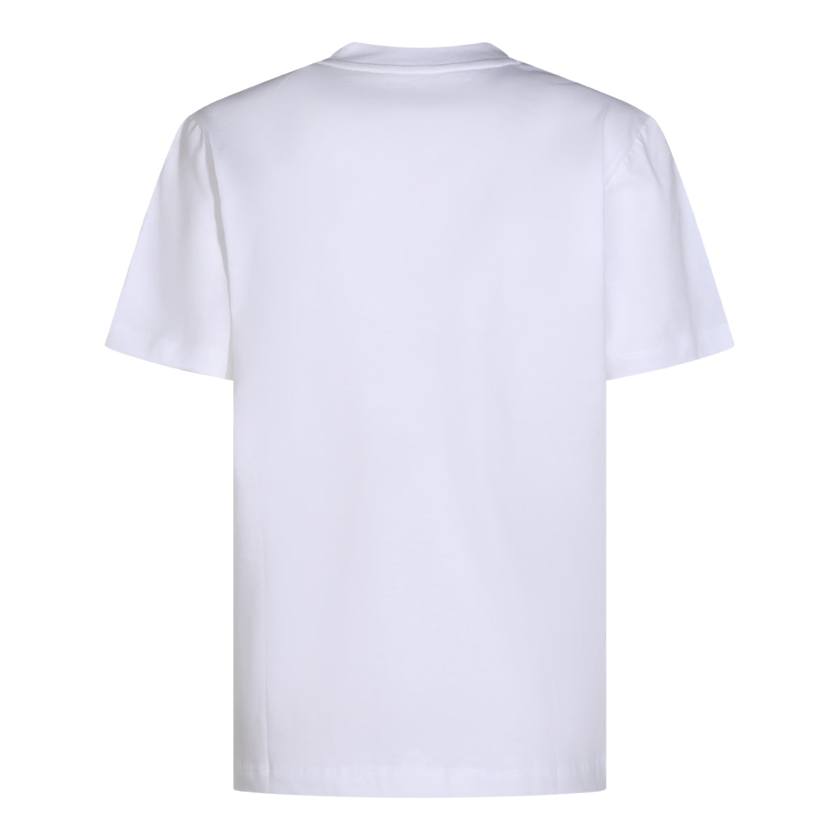 WHITE COTTON POCKET SMALL HEART T-SHIRT