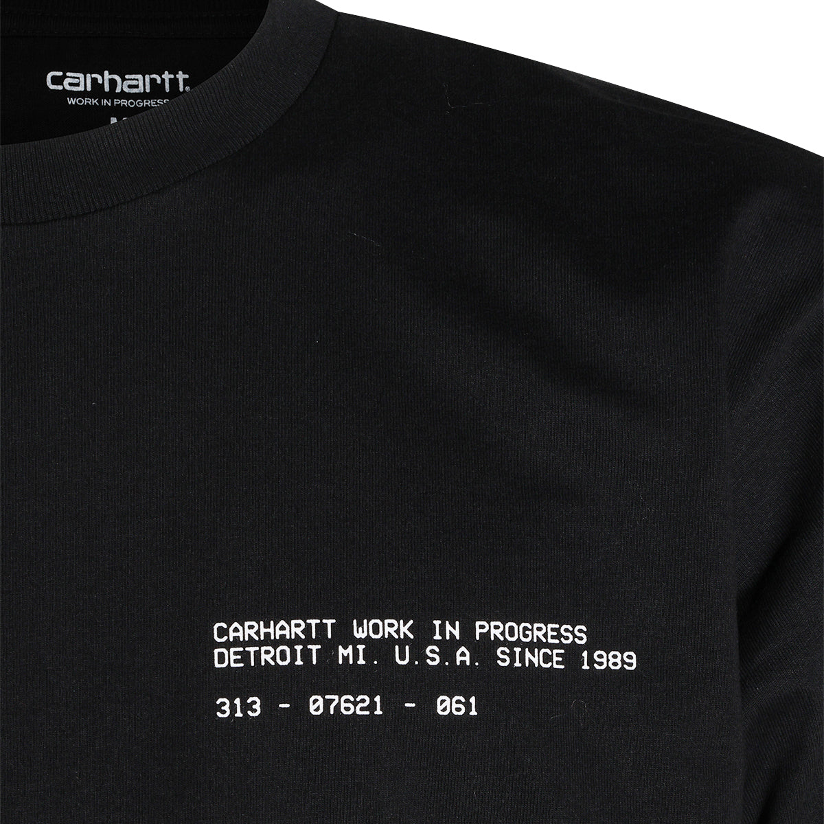 BLACK COTTON FEATHER PROGRESS T-SHIRT