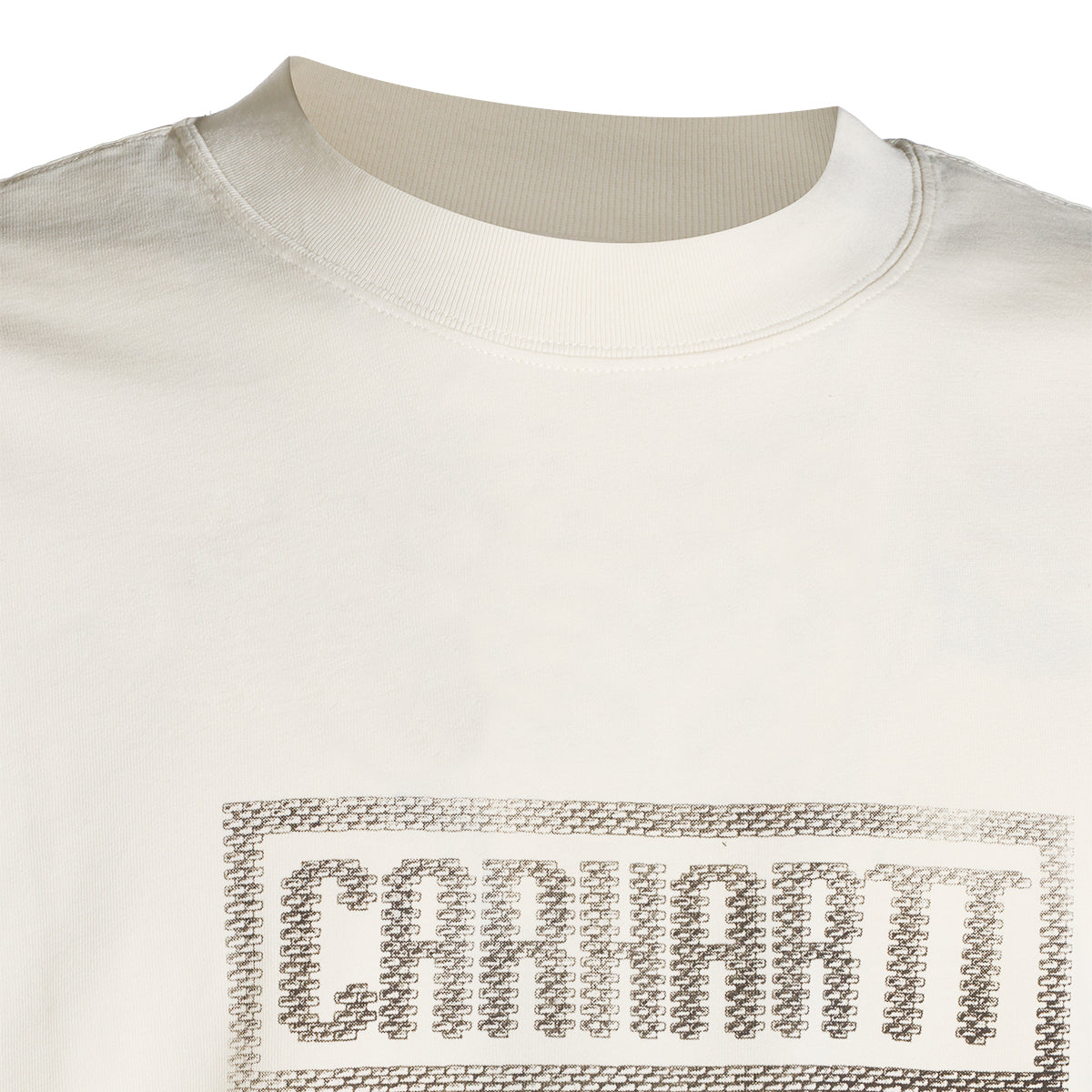 WHITE COTTON BRICKY MAN T-SHIRT