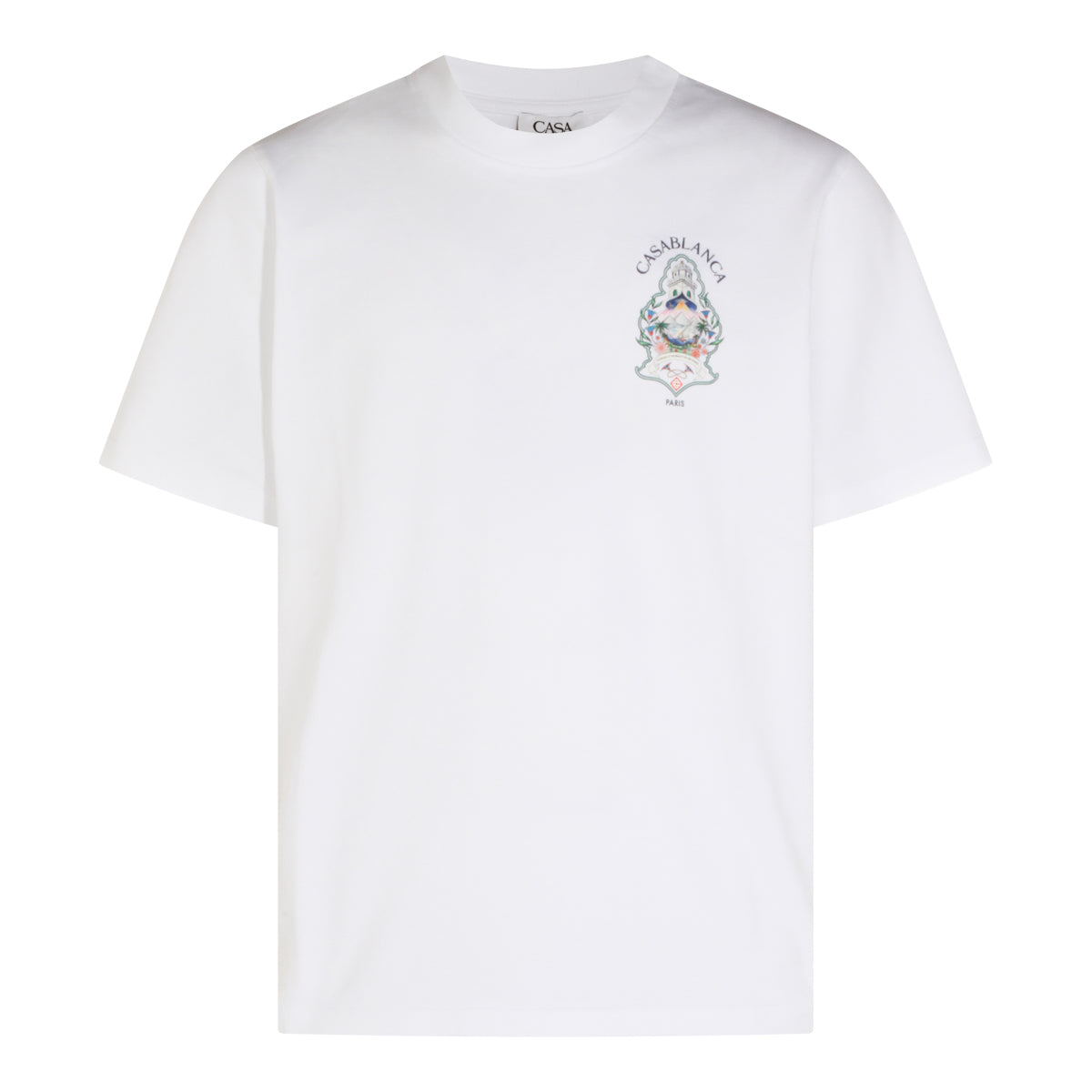 WHITE COTTON ARCHES GRADIENT ARCH T-SHIRT