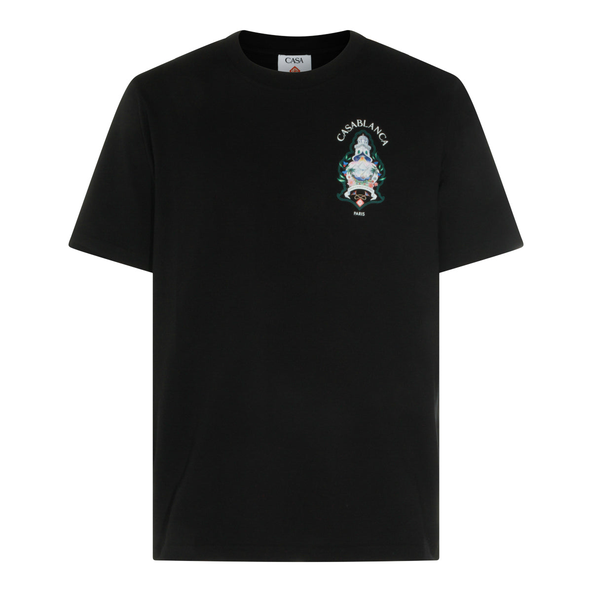 BLACK COTTON PLAFOND ORNE DE MUSIQUE T-SHIRT