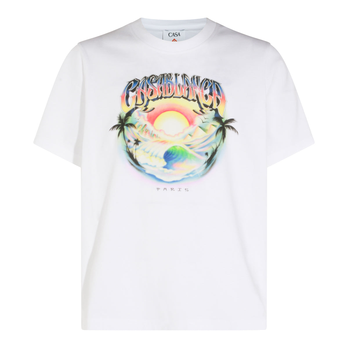 WHITE COTTON HEAT MAP T-SHIRT