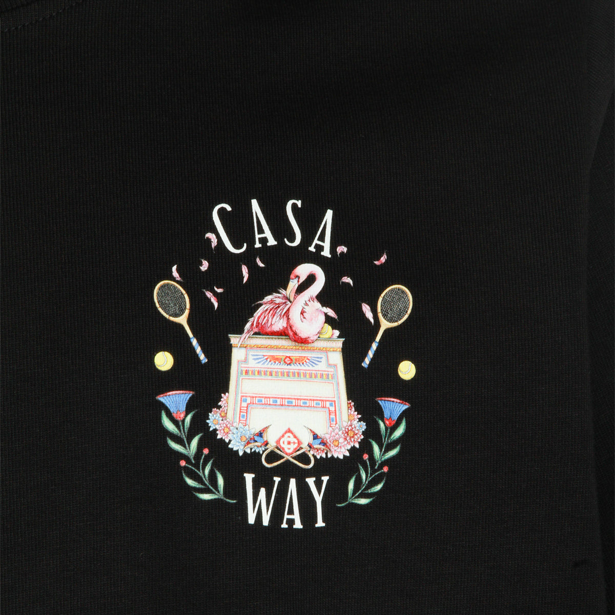 BLACK COTTON T-SHIRT