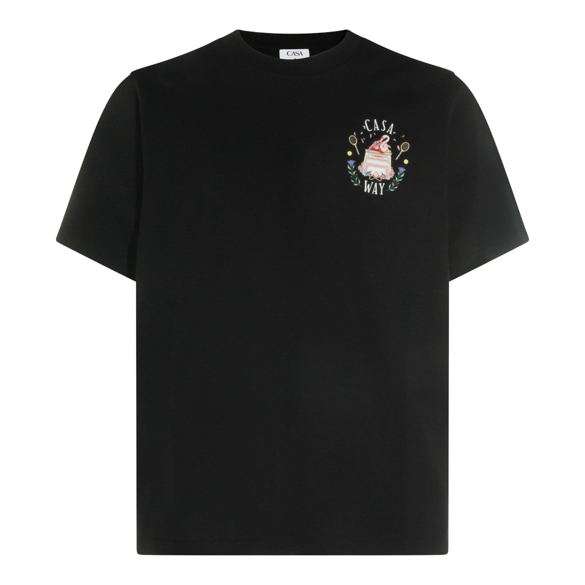 BLACK COTTON T-SHIRT