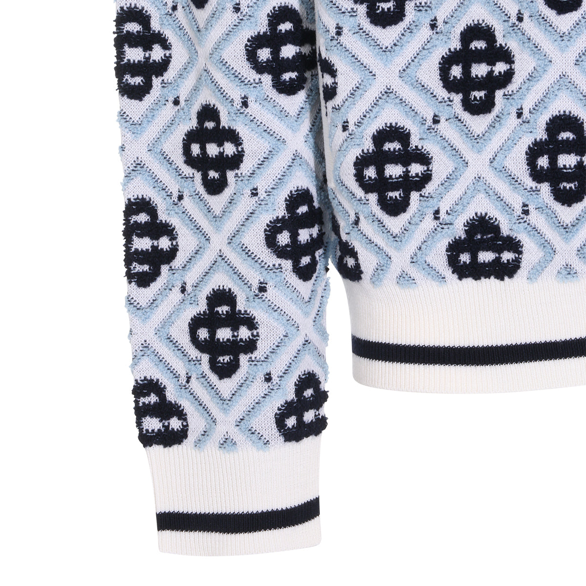 MULTICOLOR WOOL LOGO HOODIE SWEATER