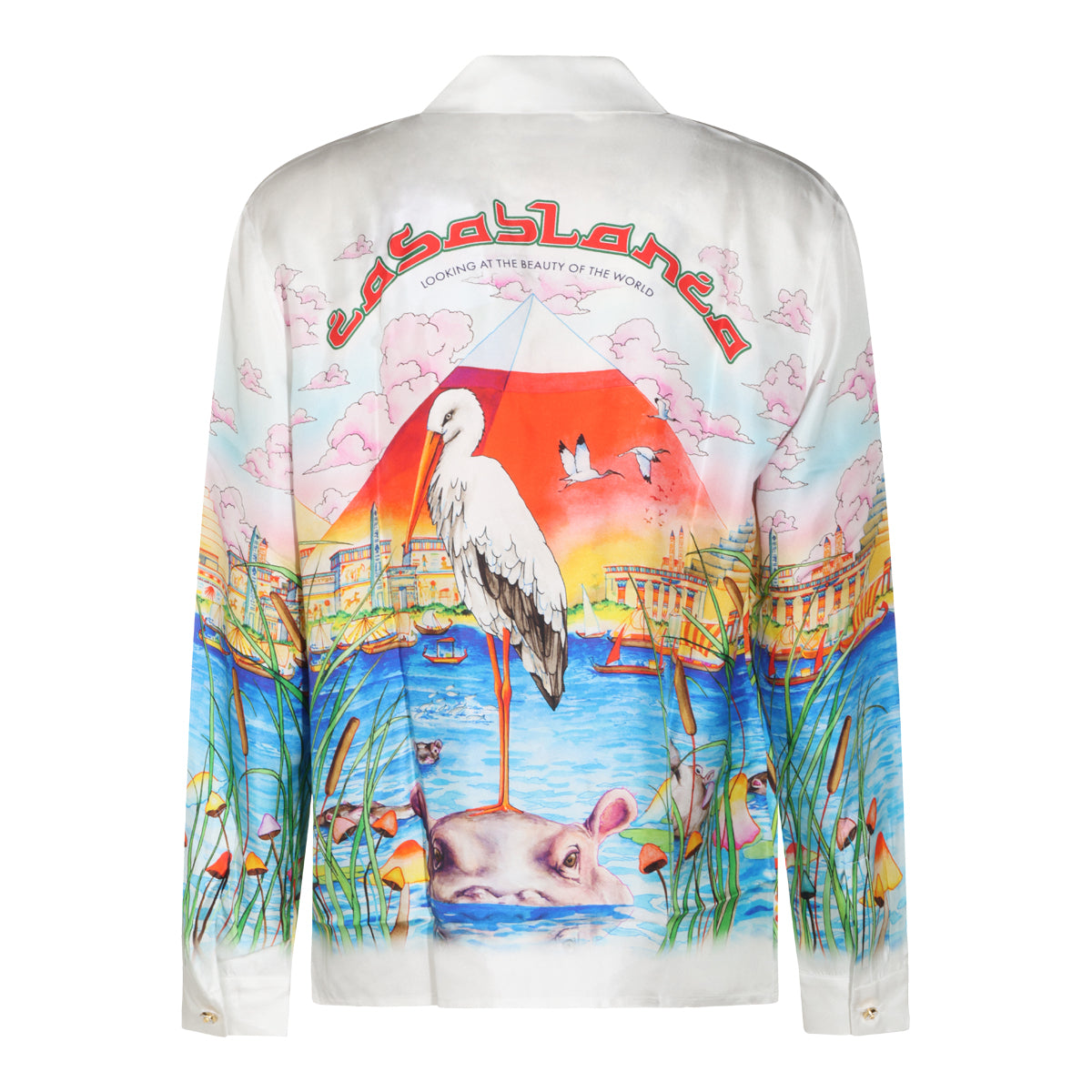 MULTICOLOR SILK EGYPT AS IT WAS CUBAN SHIRT