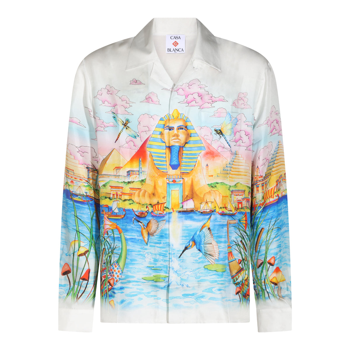 MULTICOLOR SILK EGYPT AS IT WAS CUBAN SHIRT