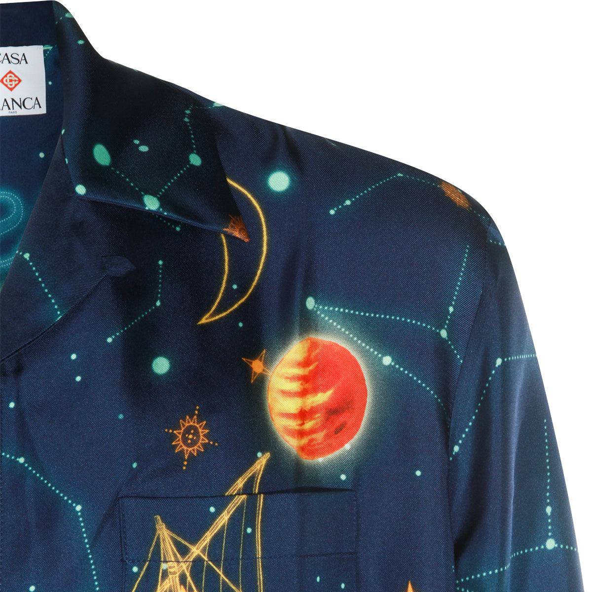 MULTICOLOR SILK EGYPT AS IT WAS CUBAN SHIRT