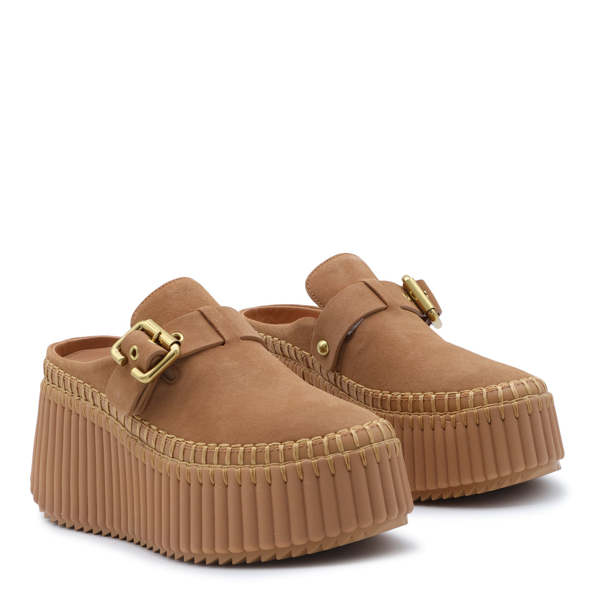 POTTERY BROWN LEATHER NAMA SNEAKERS