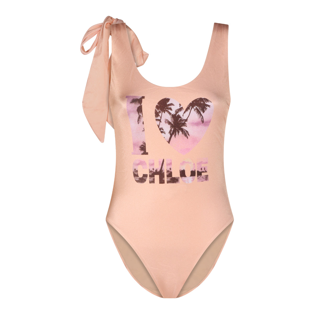 APRICOT PINK ONE PIECE BEACHWEAR