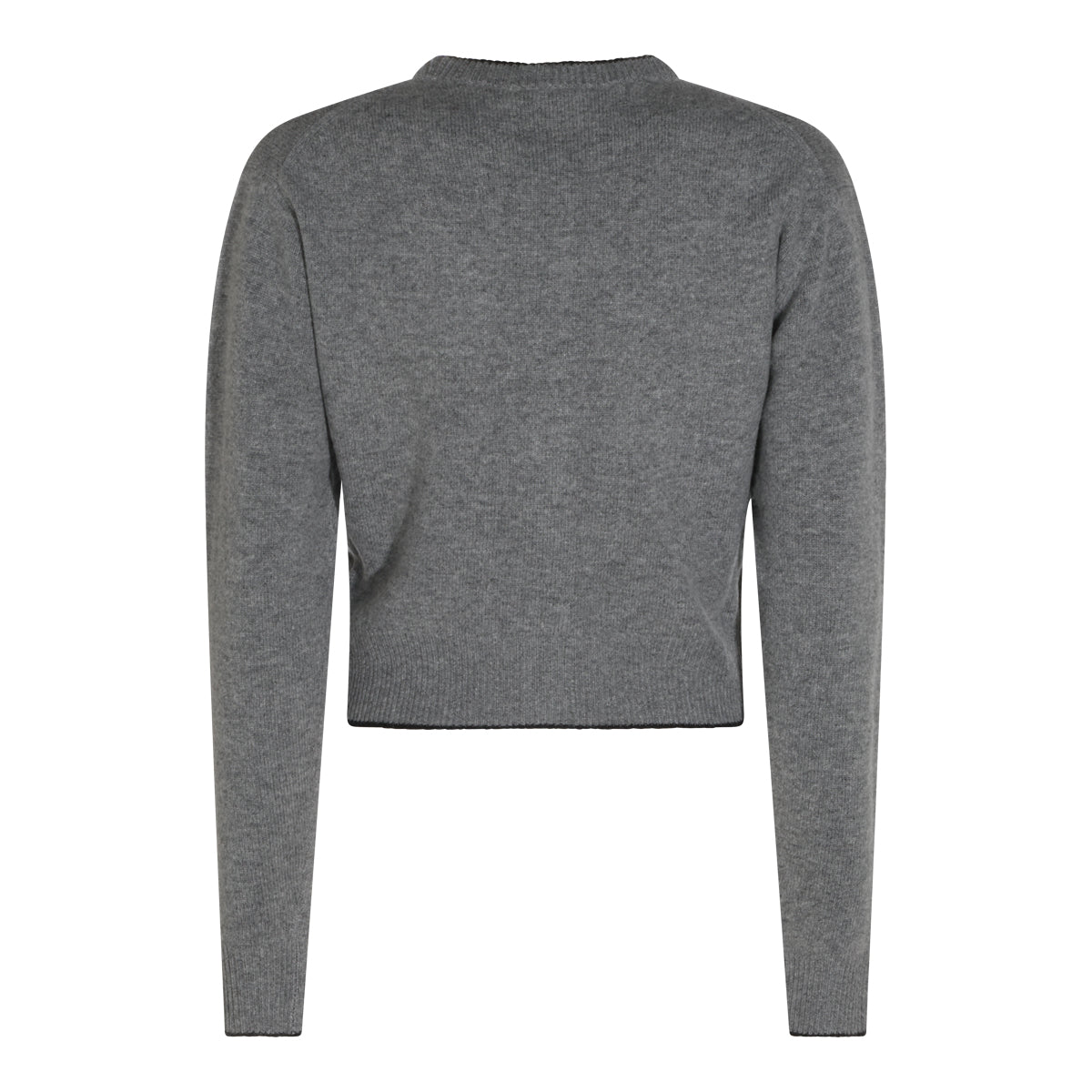 DIVINE GREY WOOL AND CASHMERE BLEND CARDIGAN