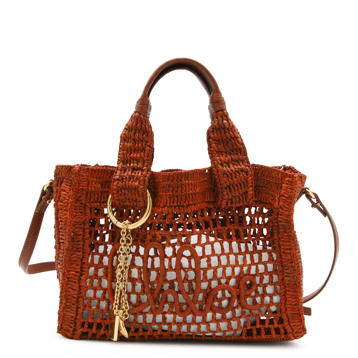 CLAY BROWN BANANA EAST WEST TOTE BAG