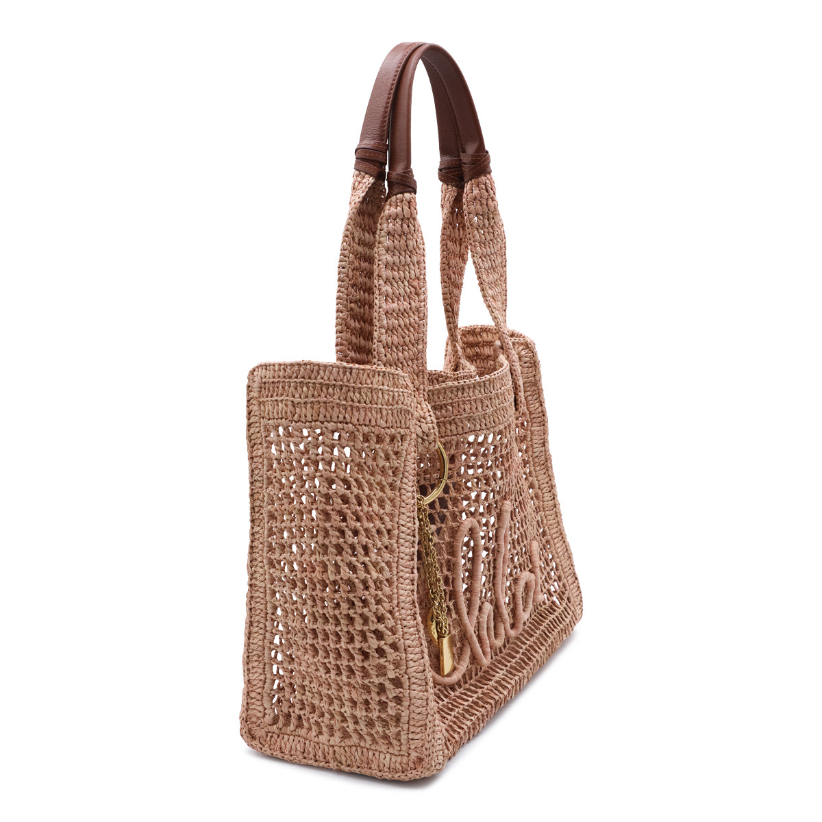 SUMMERY BEIGE RAFIA SUMMER BANANA TOP HANDLE BAG