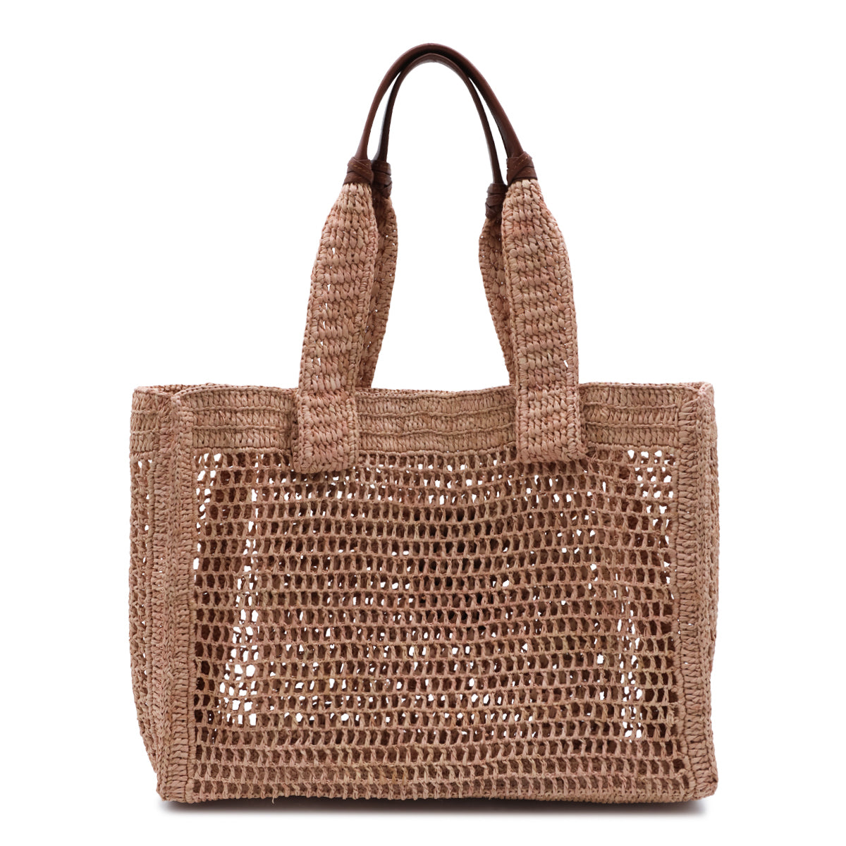 SUMMERY BEIGE RAFIA SUMMER BANANA TOP HANDLE BAG