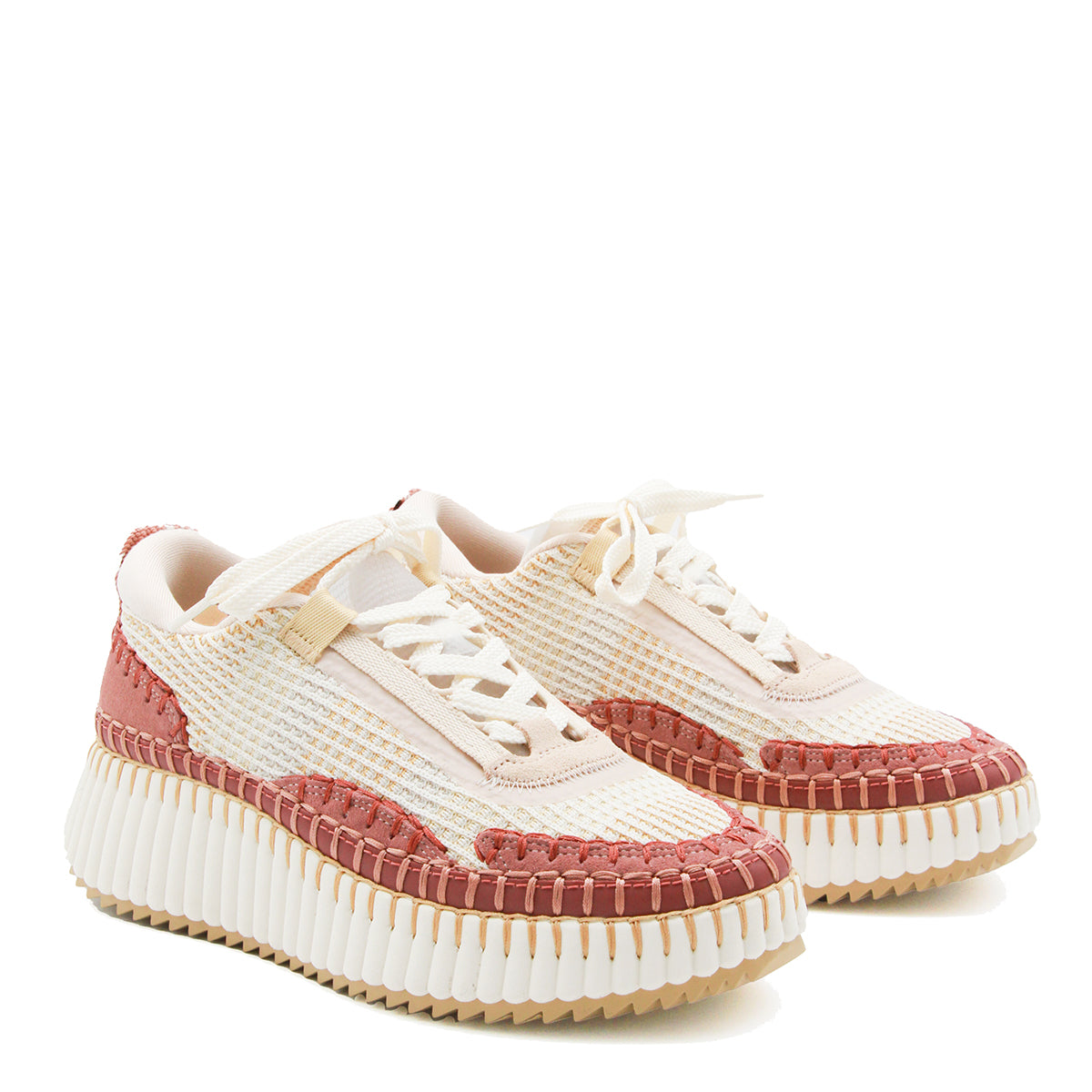 PINK AND BEIGE NAMA SNEAKERS
